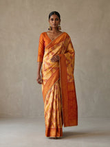 MIMOSA Gold Kanjivaram Art Silk Saree — pose 7 styling detail