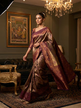 MIMOSA Magenta Kanjivaram Art Silk Saree — pose 7 styling detail