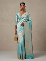 MIMOSA Ananda Kanjivaram Art Silk Saree — full view on mannequin