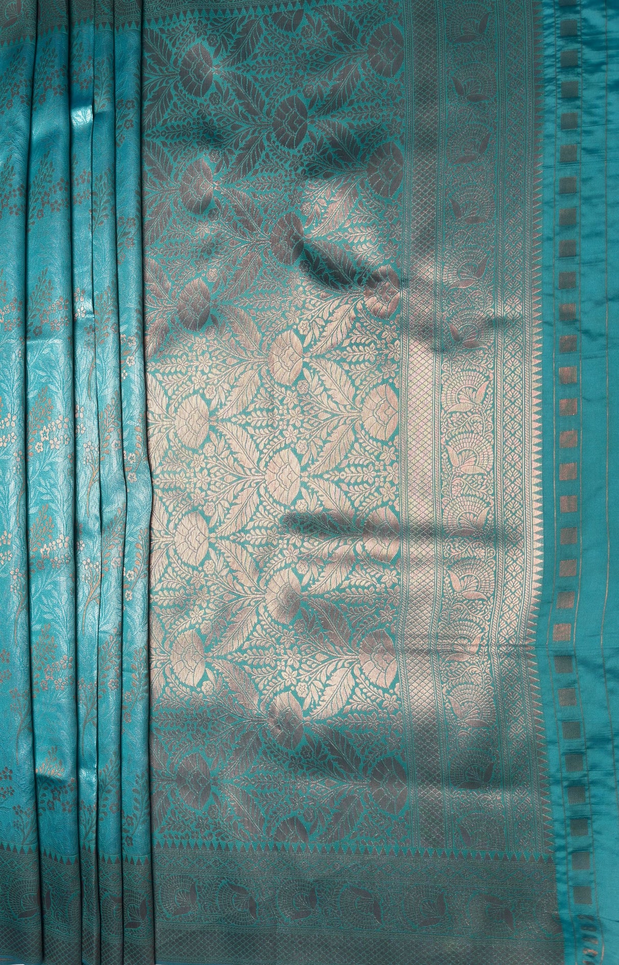MIMOSA Ananda Kanjivaram Art Silk Saree — pallu and zari work detail