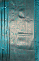 MIMOSA Ananda Kanjivaram Art Silk Saree — pallu and zari work detail