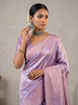 MIMOSA Violet Kanjivaram Art Silk Saree — styled look
