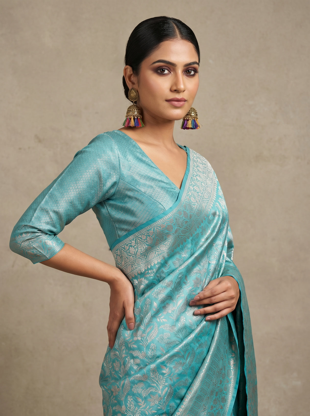 MIMOSA Saree Saree — pose 10 styling detail