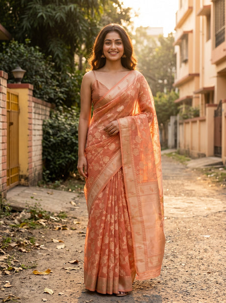 MIMOSA Saree Saree — front view on mannequin