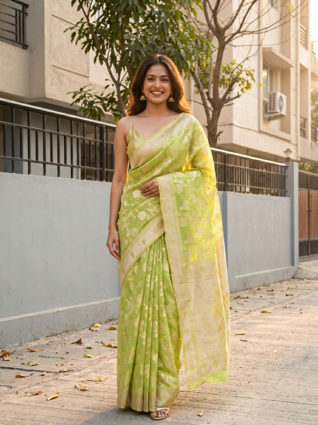 MIMOSA Saree Saree — front view on mannequin