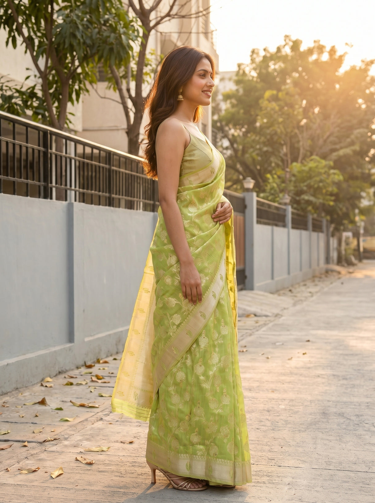 MIMOSA Saree Saree — pose 3 styling detail