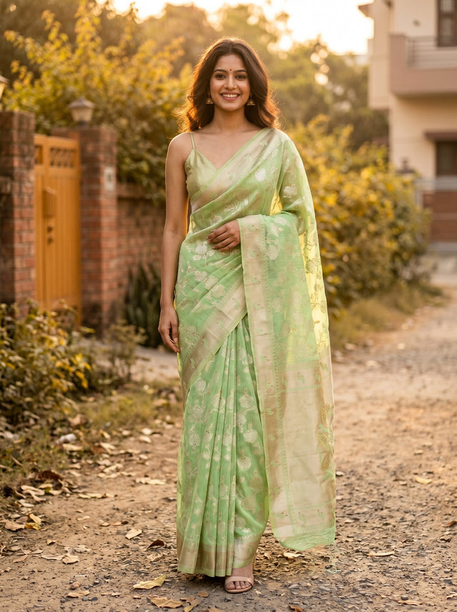 MIMOSA Saree Saree — front view on mannequin