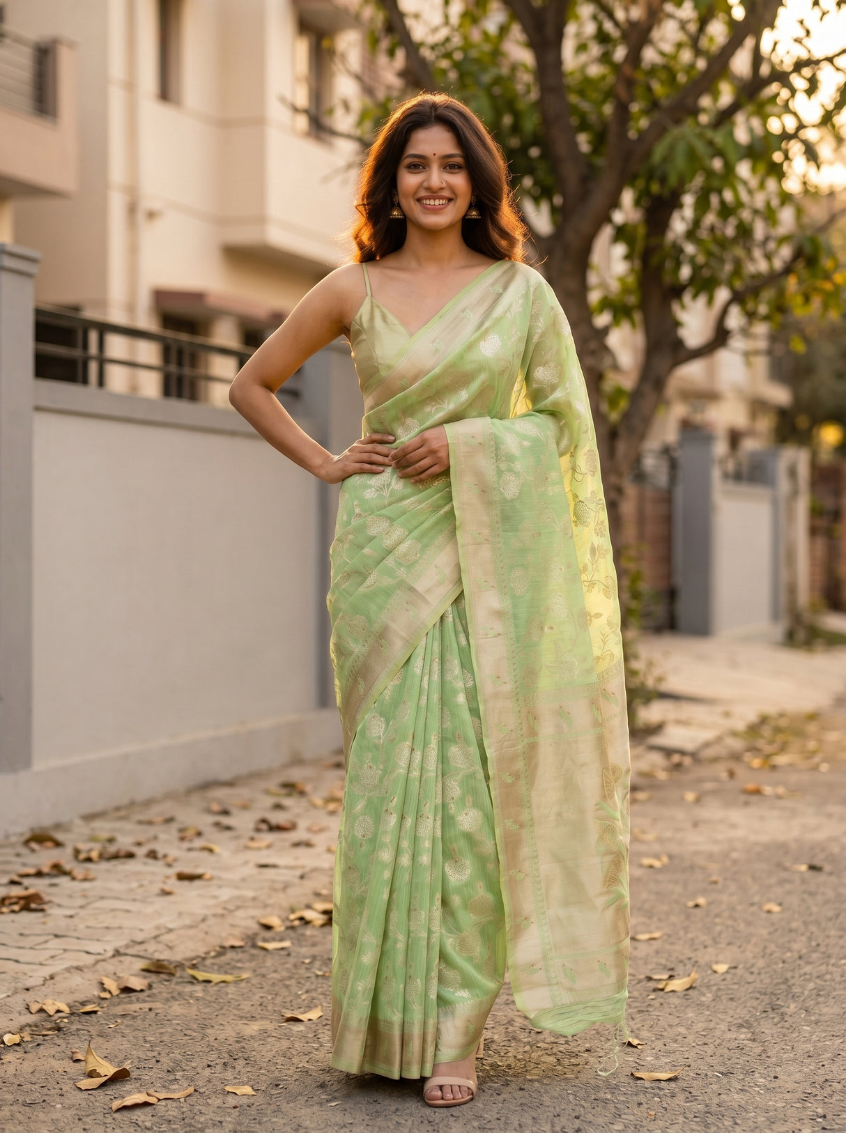 MIMOSA Saree Saree — pose 4 styling detail