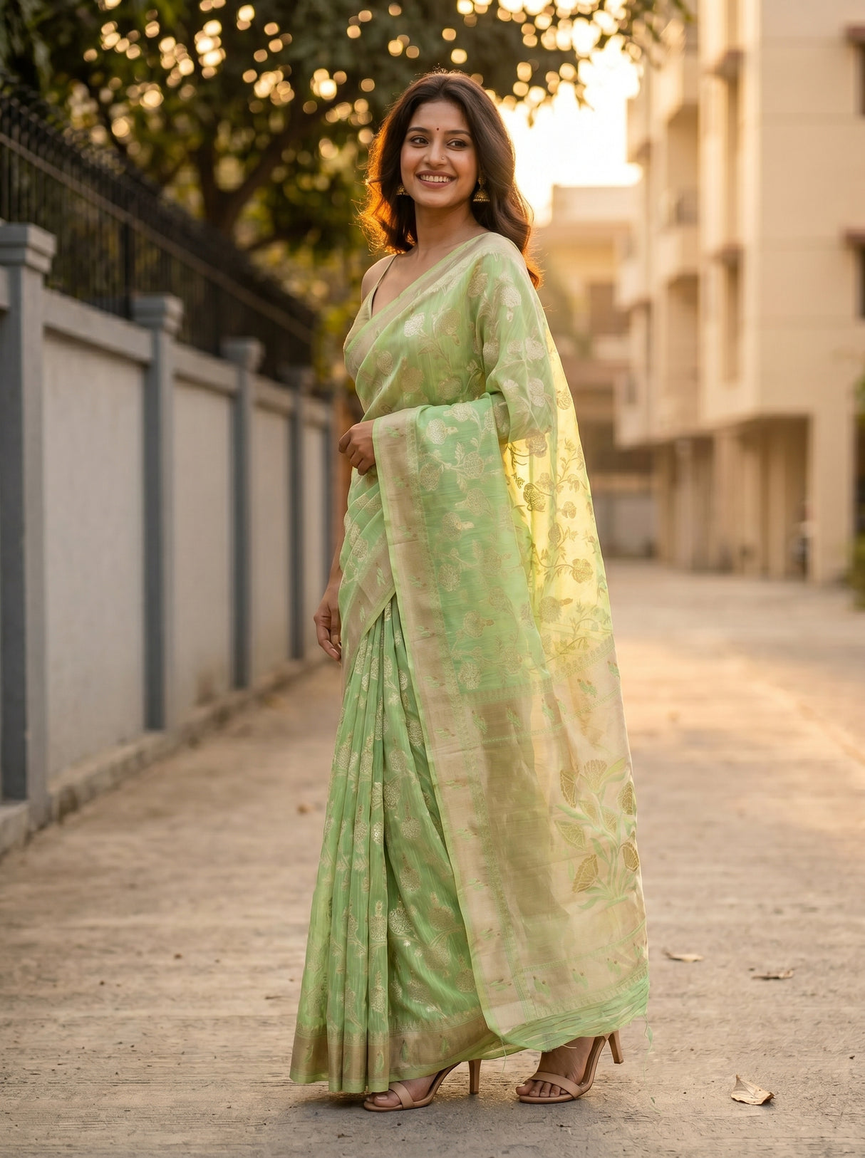 MIMOSA Saree Saree — pose 5 styling detail