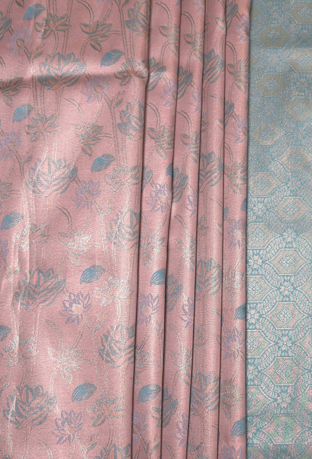 MIMOSA Half White Kanjivaram Art Silk Saree — fleets shot full lifestyle