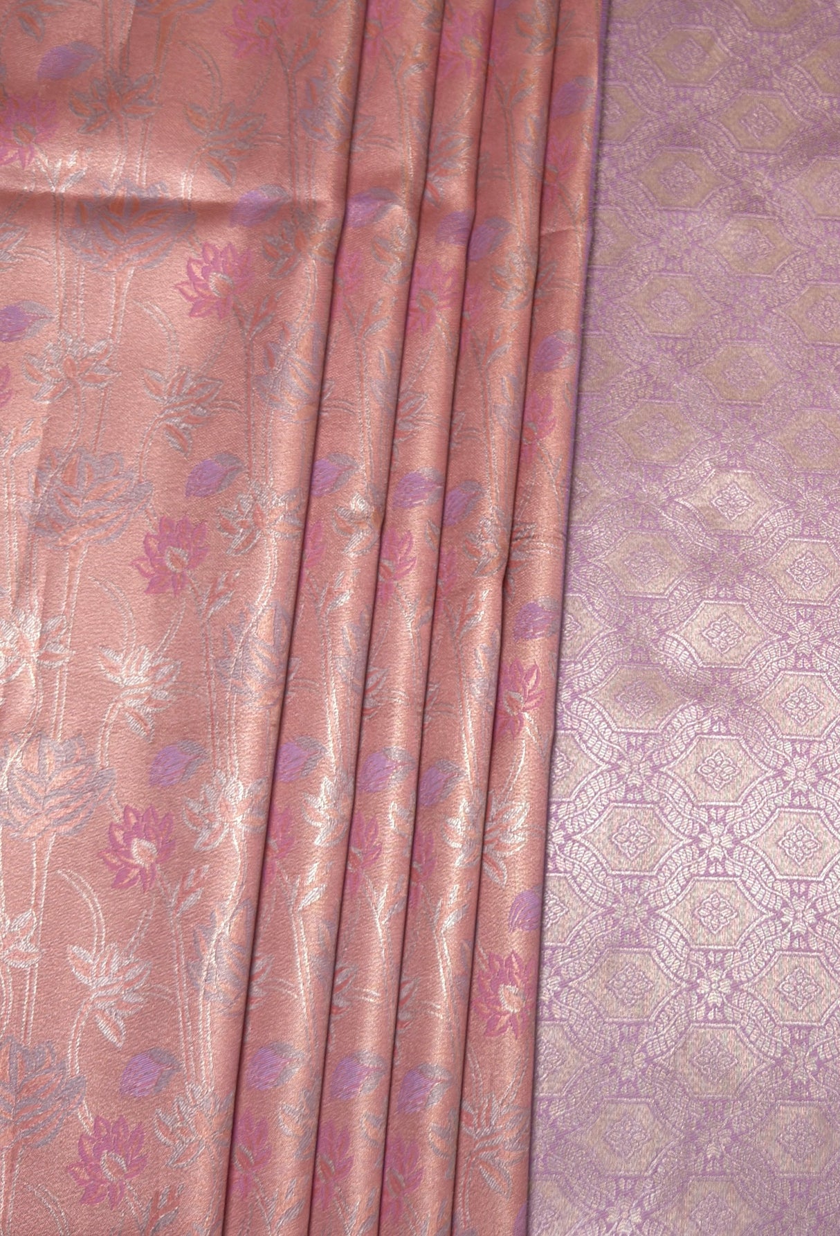 MIMOSA Pink Kanjivaram Art Silk Saree — fleets shot full lifestyle