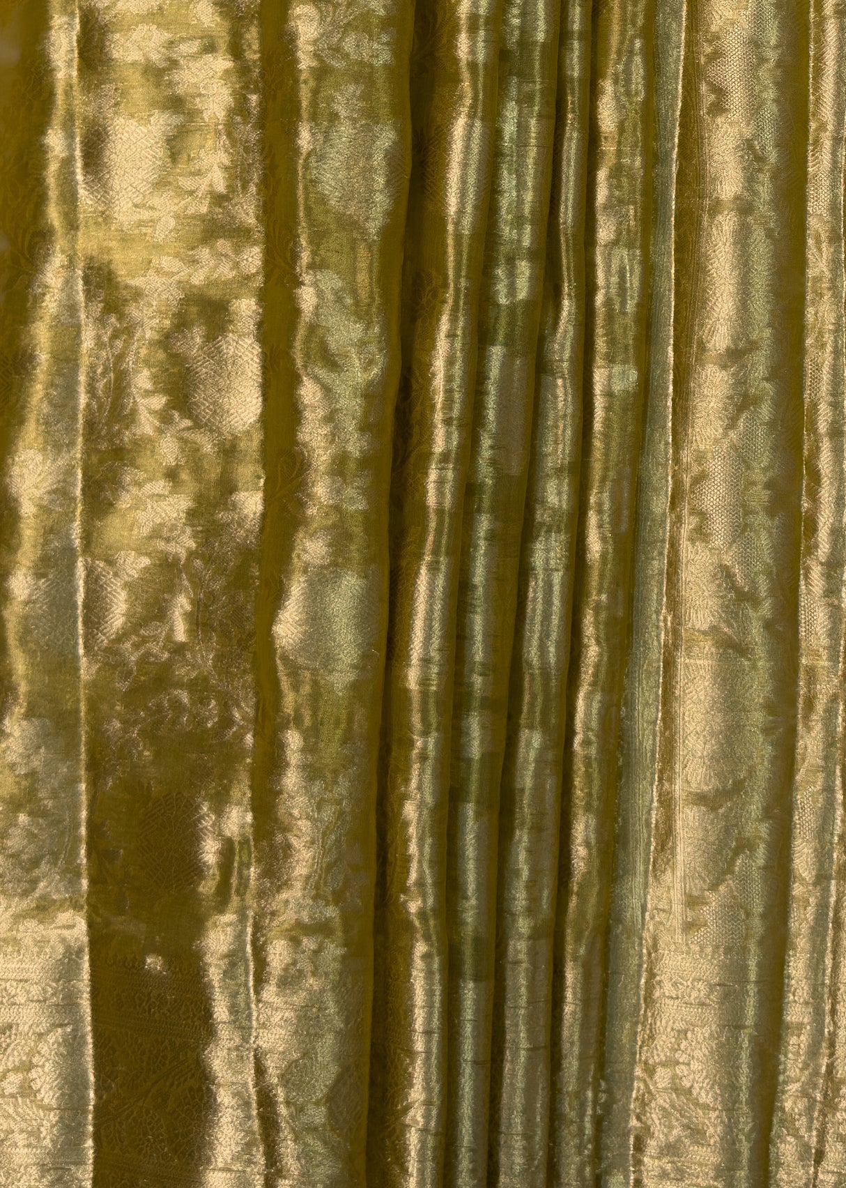 MIMOSA Mustard Kanjivaram Art Silk Saree — fleets shot full lifestyle