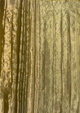MIMOSA Mustard Kanjivaram Art Silk Saree — pallu and zari work detail
