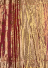 MIMOSA Gajari Kanjivaram Art Silk Saree — pallu and zari work detail