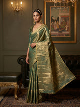 MIMOSA Rama Kanjivaram Art Silk Saree — pose 5 styling detail