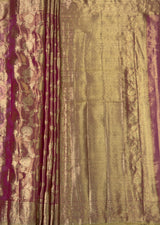 MIMOSA Rani Kanjivaram Art Silk Saree — pallu and zari work detail