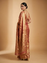 MIMOSA Gajari Kanjivaram Art Silk Saree — pose 8 styling detail