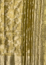 MIMOSA Mustard Kanjivaram Art Silk Saree — fleets shot full lifestyle