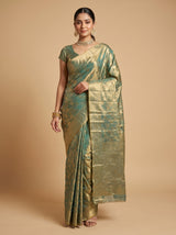 MIMOSA Rama Kanjivaram Art Silk Saree — Mannequin Draped