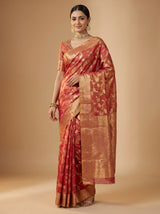 MIMOSA Rani Kanjivaram Art Silk Saree — Blouse Fabric Detail