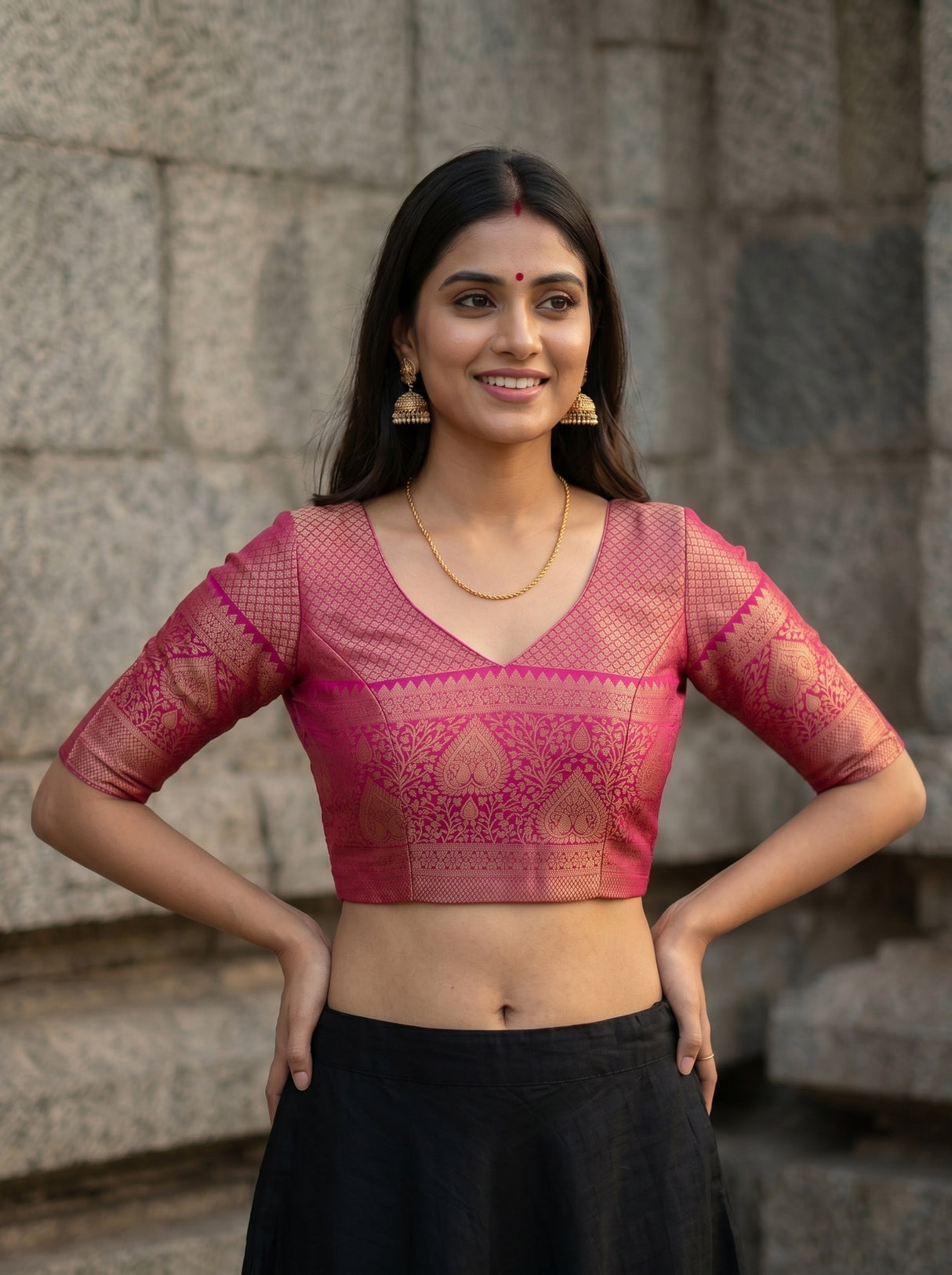 MIMOSA Saree Saree — blouse close-up