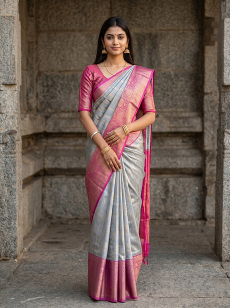 MIMOSA Saree Saree — front view on mannequin