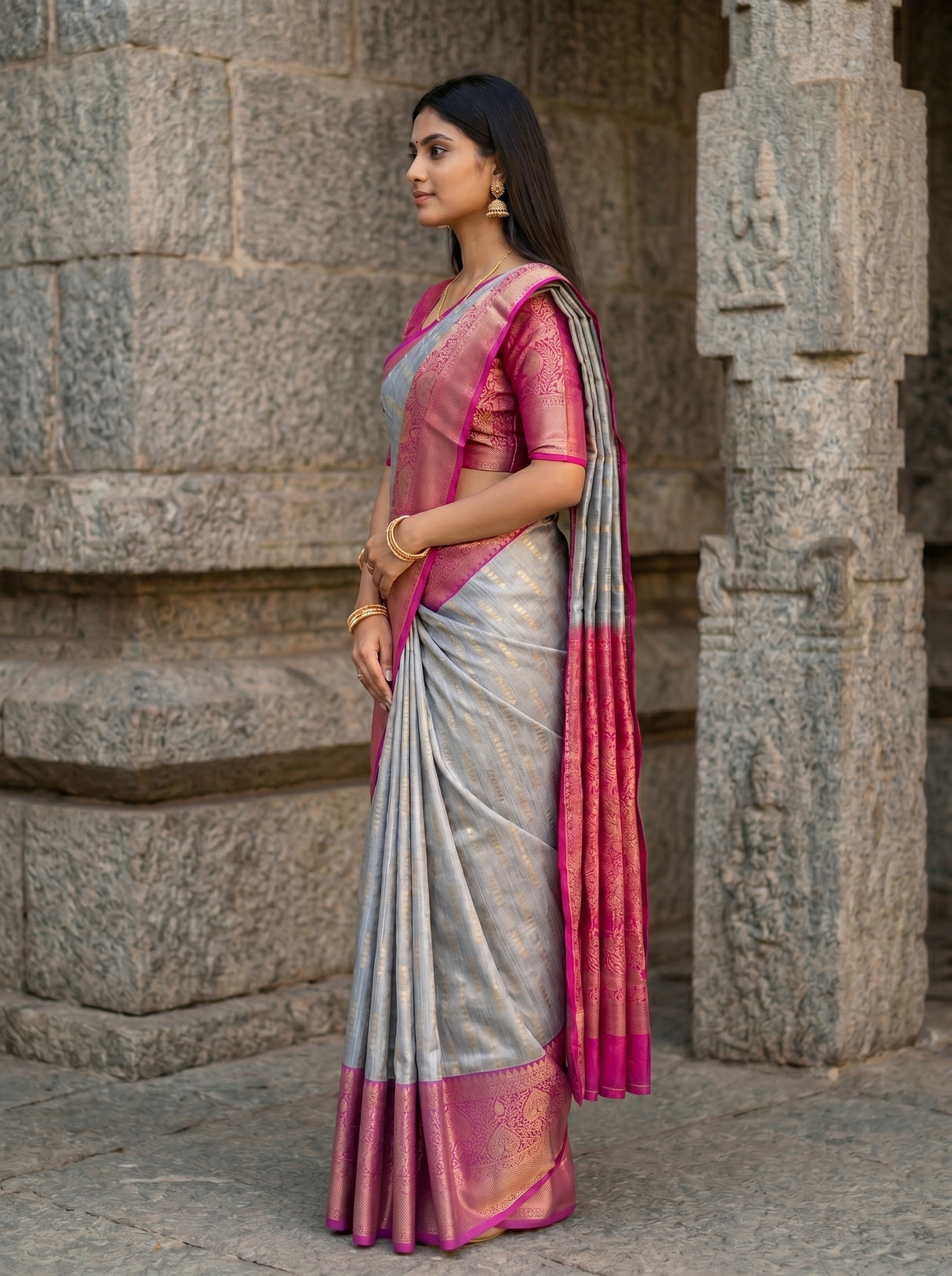 MIMOSA Saree Saree — pose 3 styling detail