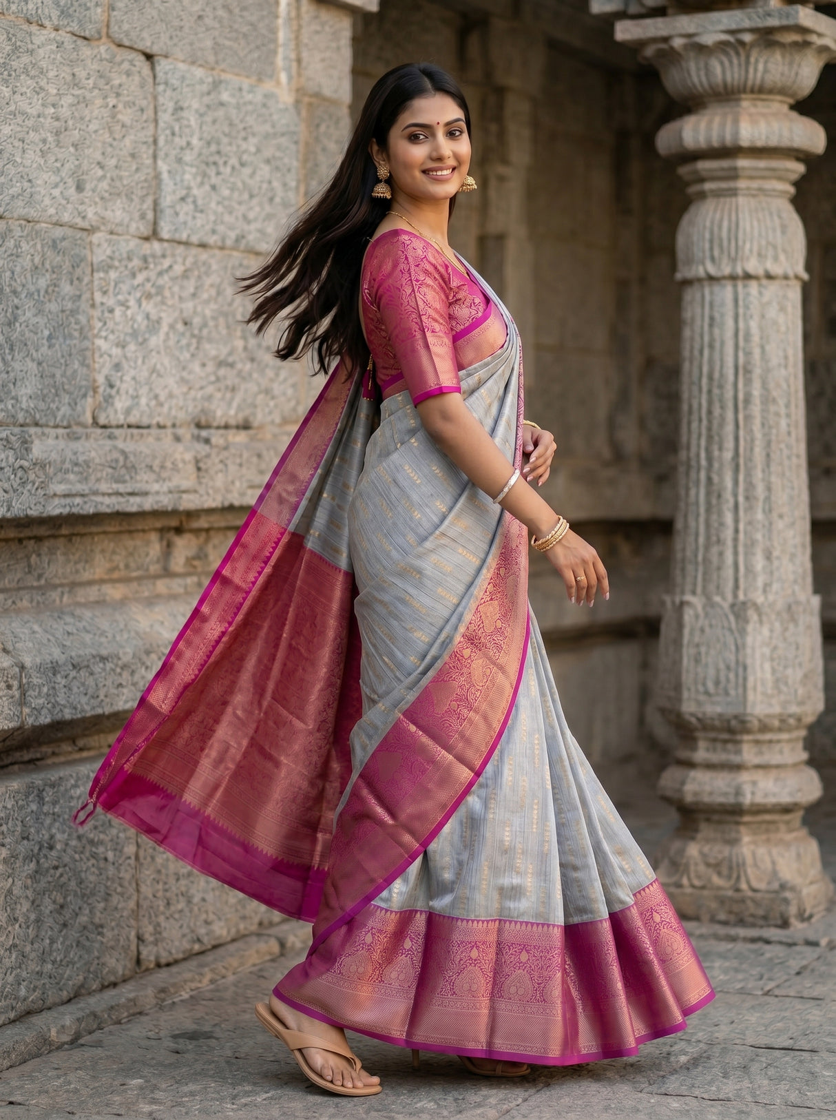 MIMOSA Saree Saree — pose 9 styling detail