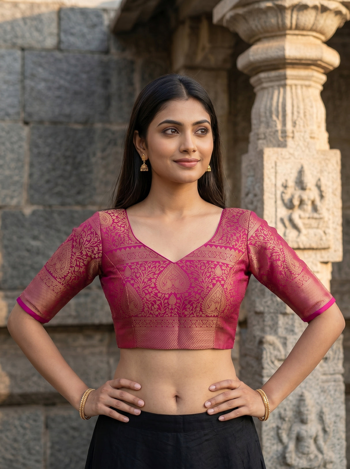 MIMOSA Saree Saree — blouse close-up
