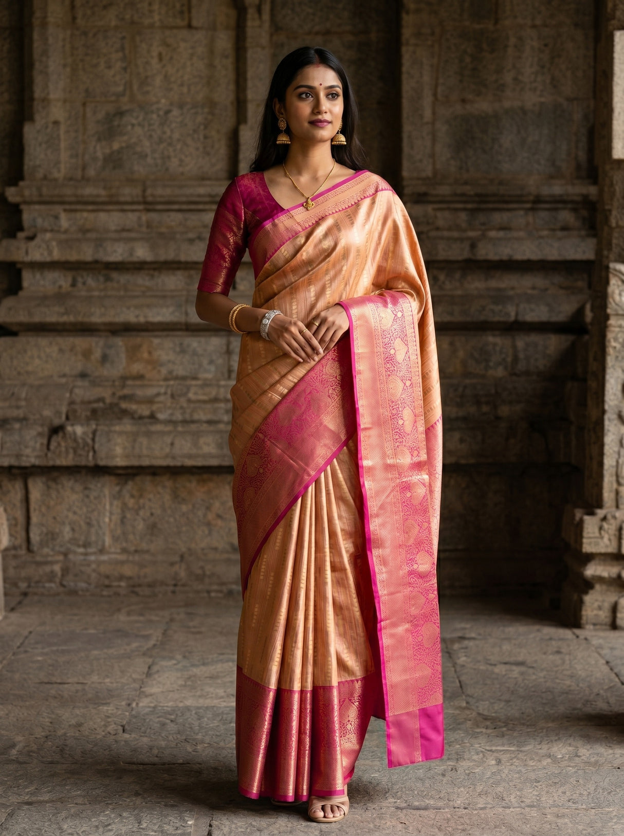 MIMOSA Saree Saree — front view on mannequin