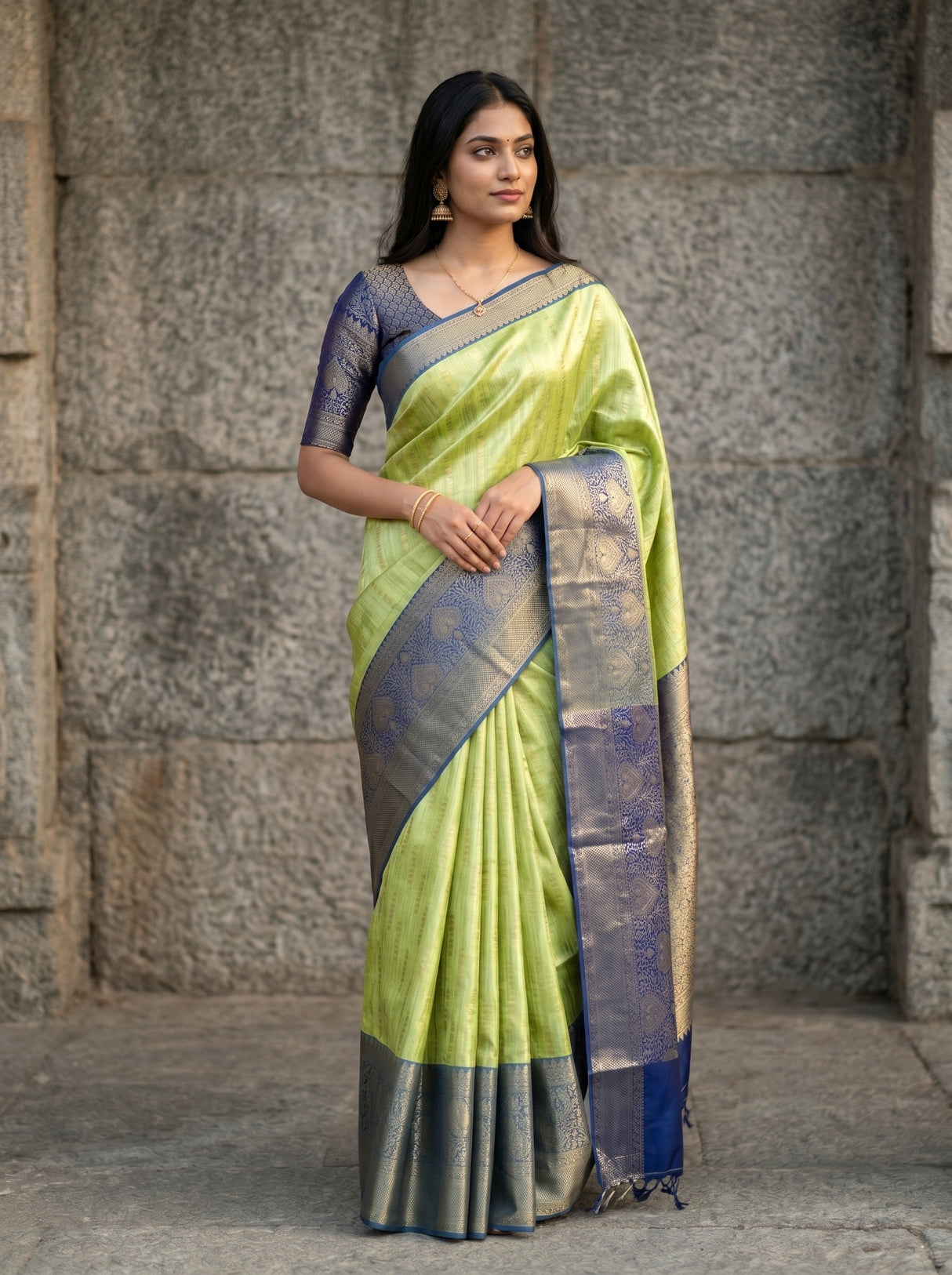 MIMOSA Saree Saree — front view on mannequin