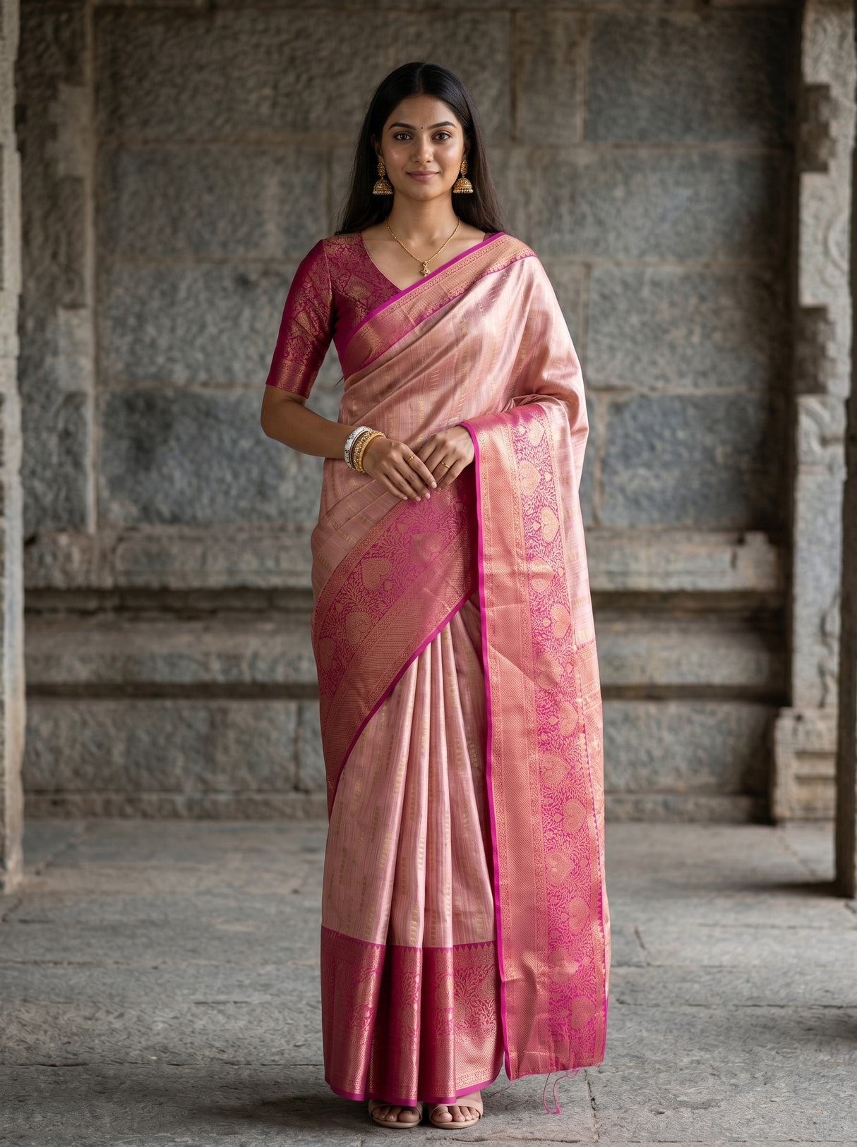 MIMOSA Saree Saree — front view on mannequin