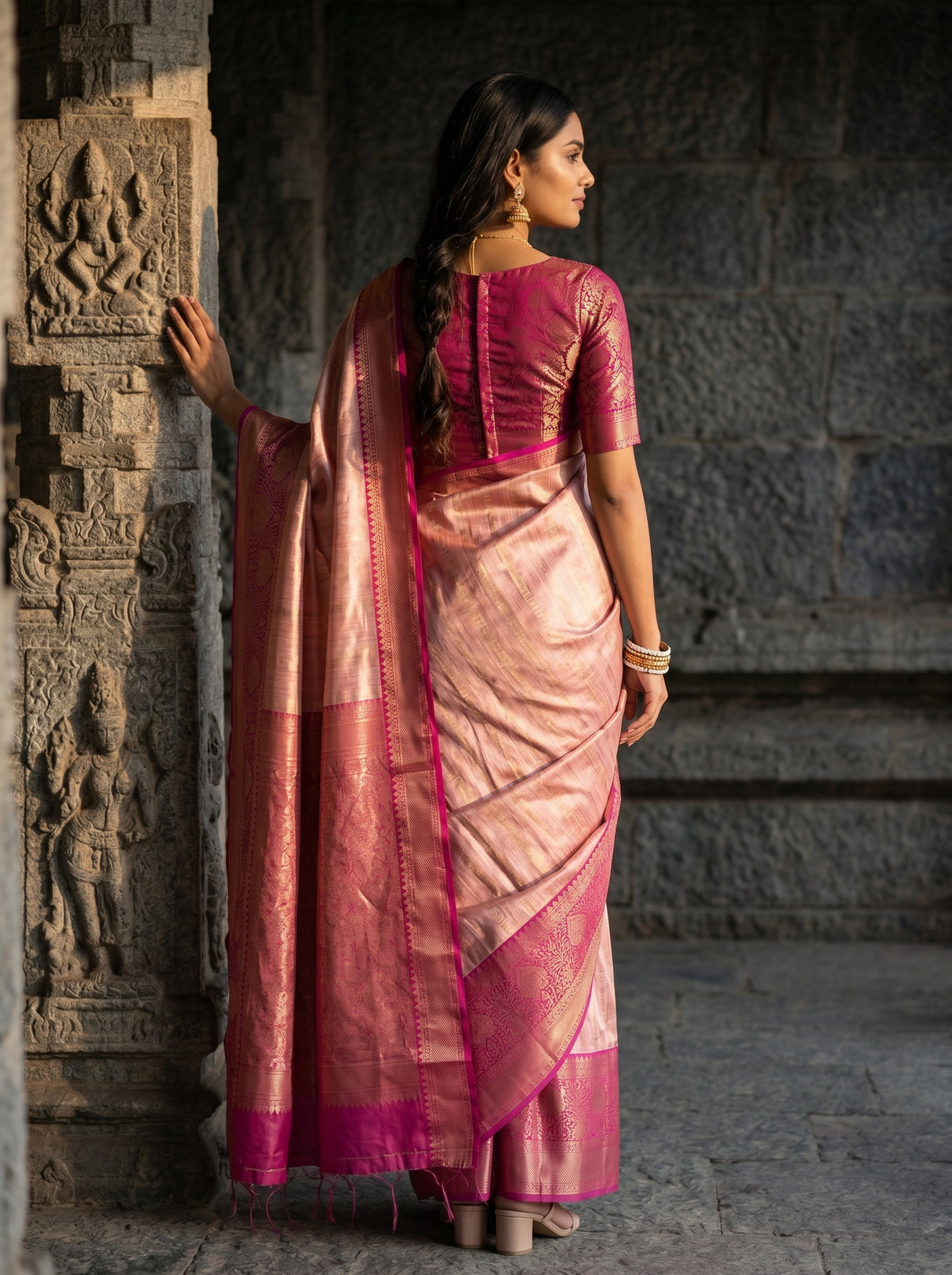 MIMOSA Saree Saree — pose 2 styling detail