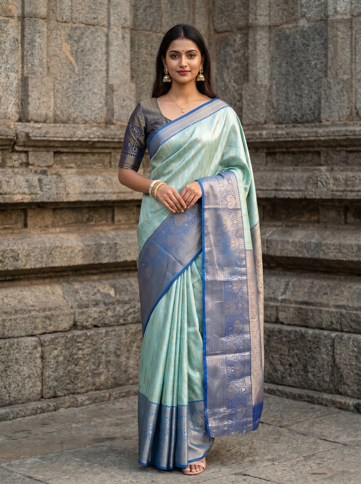MIMOSA Saree Saree — front view on mannequin