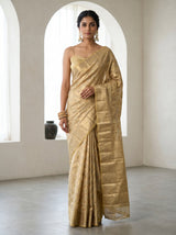 MIMOSA Chikoo Kanjivaram Art Silk Saree — mannequin view