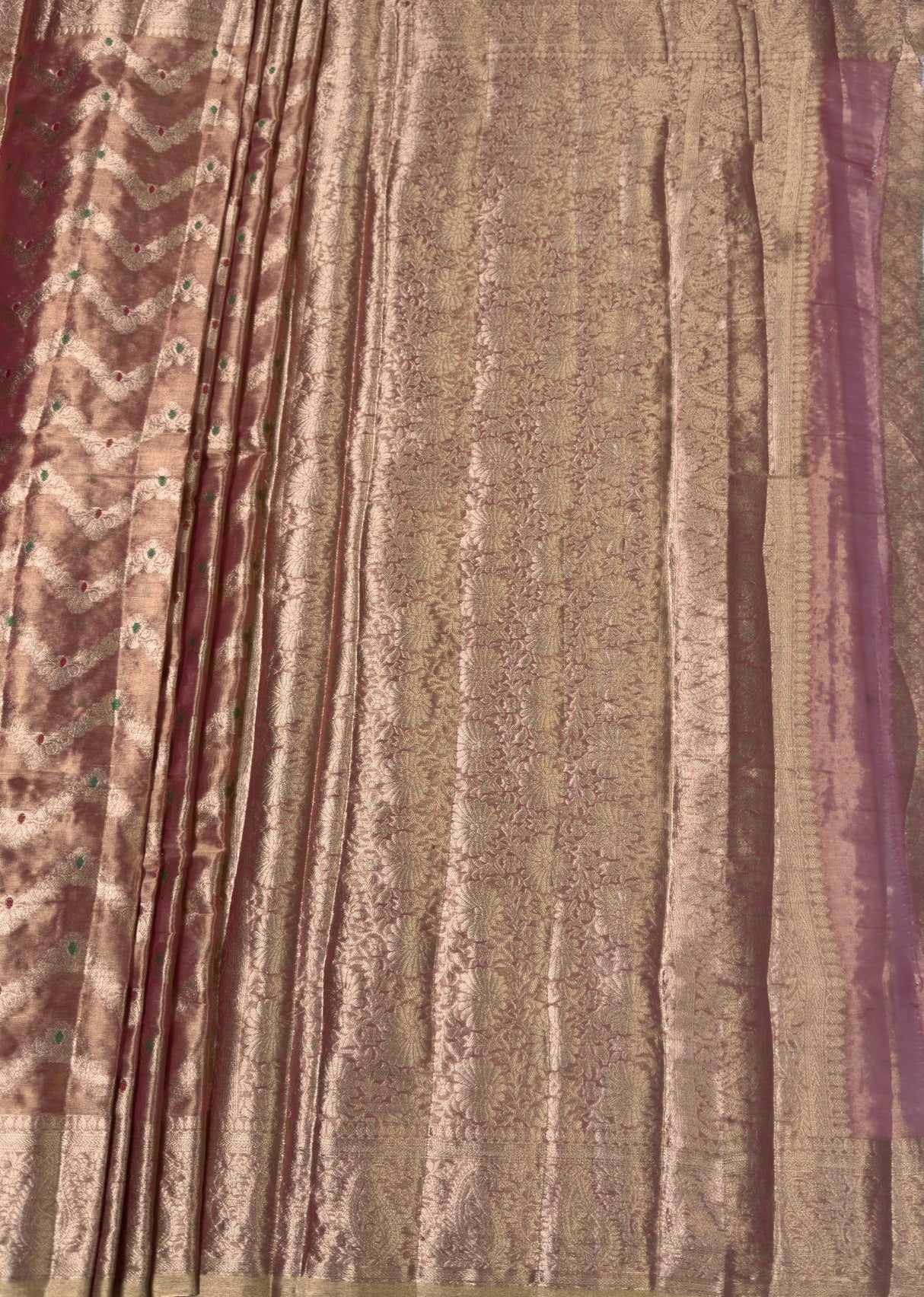MIMOSA Gajari Kanjivaram Art Silk Saree — pallu and zari work detail