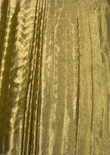 MIMOSA Mustard Kanjivaram Art Silk Saree — pallu and zari work detail