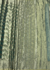 MIMOSA Rama Kanjivaram Art Silk Saree — pallu and zari work detail