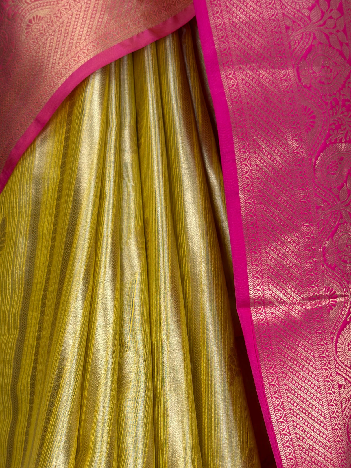 MIMOSA Gold Banarasi Art Silk Saree — fleets shot full lifestyle