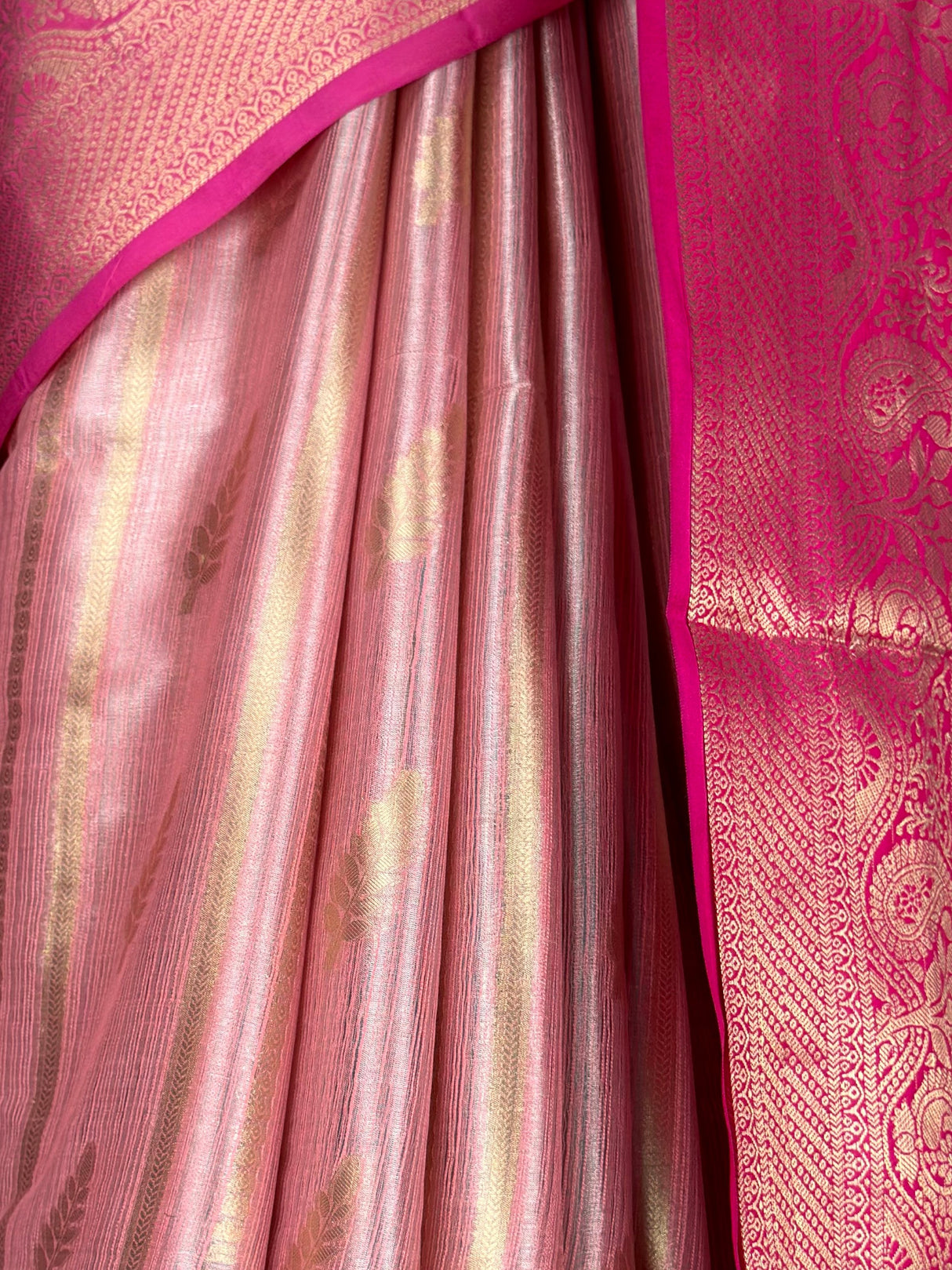 MIMOSA Pink Banarasi Art Silk Saree — fleets shot full lifestyle