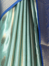 MIMOSA Rama Banarasi Art Silk Saree — fleets shot full lifestyle