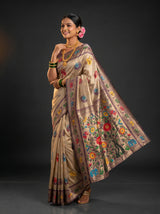 MIMOSA Magenta Paithani Art Silk Saree — Lifestyle View