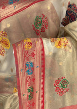MIMOSA Rani Paithani Art Silk Saree — fleets shot full lifestyle