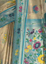 MIMOSA Saffire Paithani Art Silk Saree — fleets shot full lifestyle