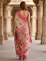 MIMOSA Rani Art Silk Paithani Saree — Blouse Fabric Detail