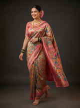 MIMOSA Rani Paithani Art Silk Saree — pose 7 styling detail