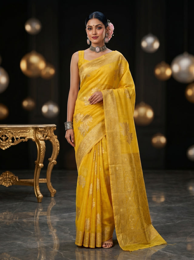 MIMOSA Saree Saree — front view on mannequin
