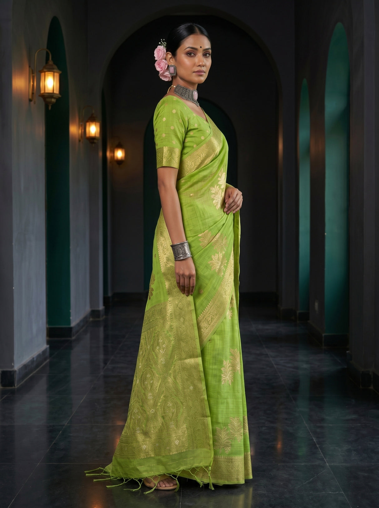 MIMOSA Saree Saree — pose 3 styling detail