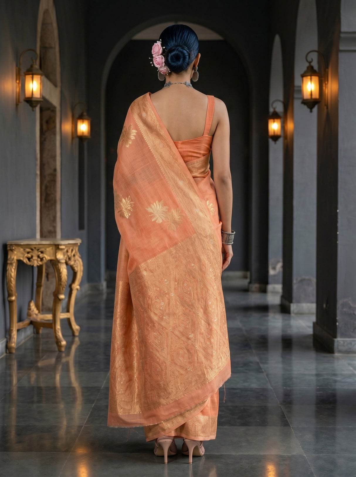 MIMOSA Saree Saree — pose 2 styling detail