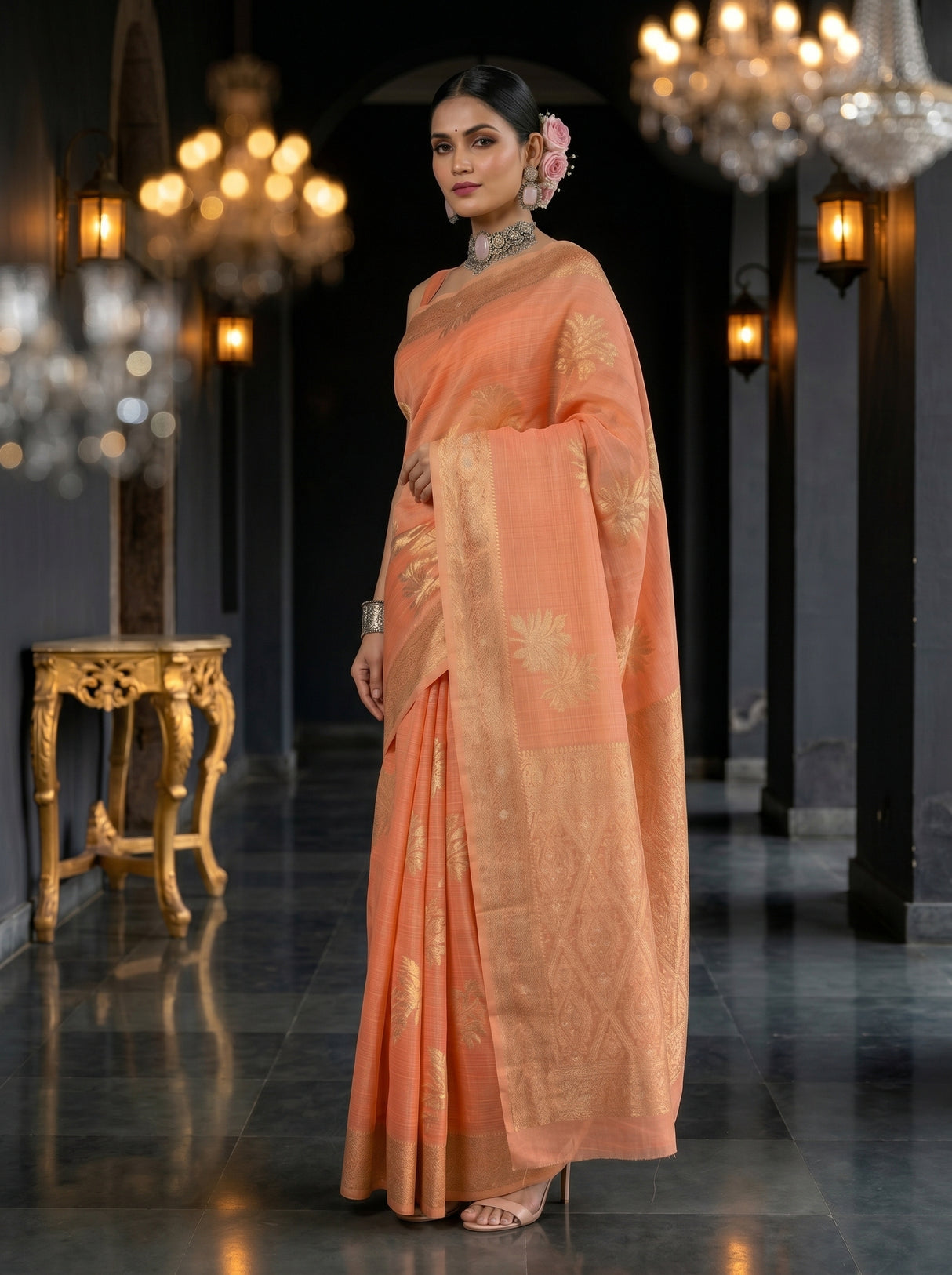 MIMOSA Saree Saree — pose 5 styling detail